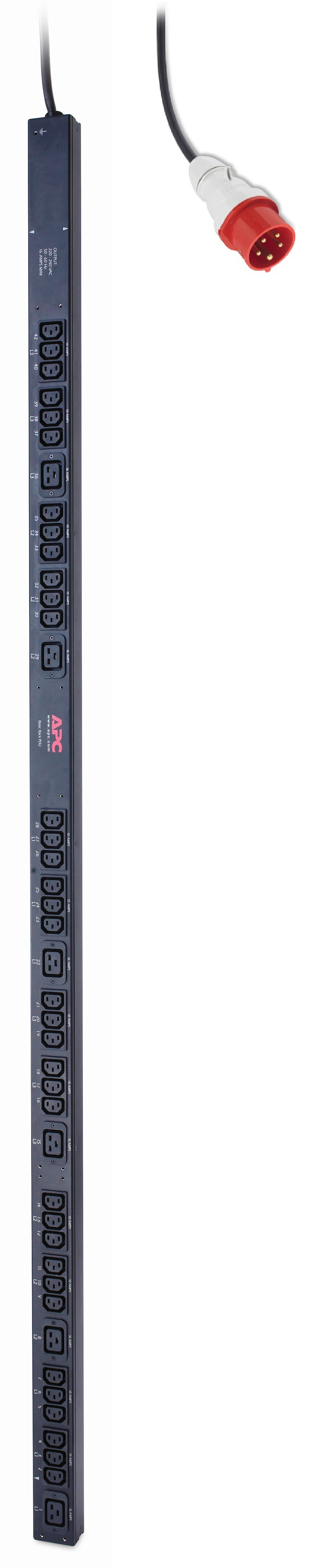 APC AP7557 - Rack PDU, Basic, Zero U, 11 kW, 230V, (36) C13 & (6) C19