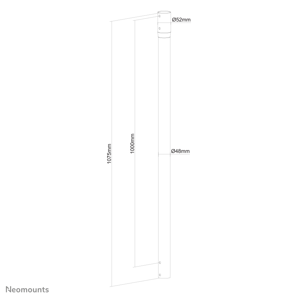 Neomounts 100 cm extension pole for FPMA-C340BLACK
