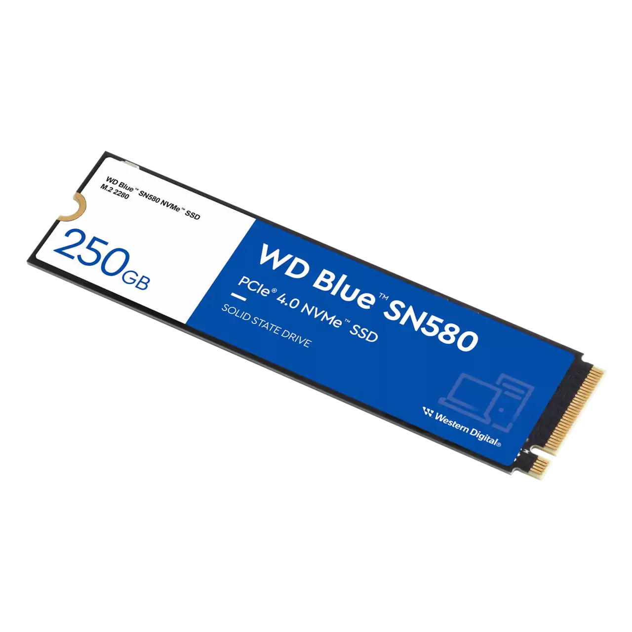 SSD WD Blue SN580 M.2  250GB M.2 2280 PCIe 4.0 (WDS250G3B0E) - BTO