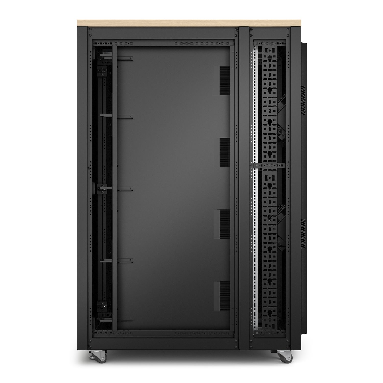 APC  NetShelter Soundproof, 32U, Server Rack Enclosure, 230V, Maple