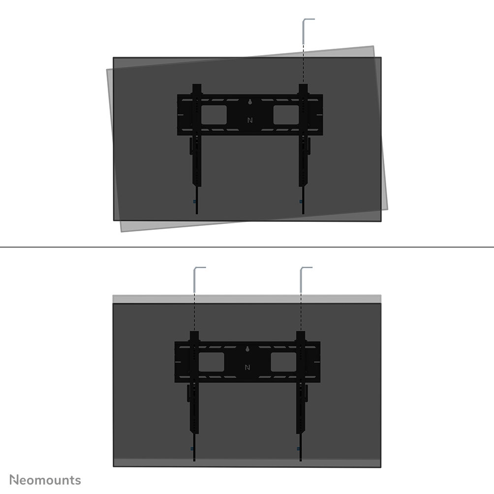 Neomounts LEVEL-750 Wandhalterung starr (VESA 600x400) WL30-750BL16