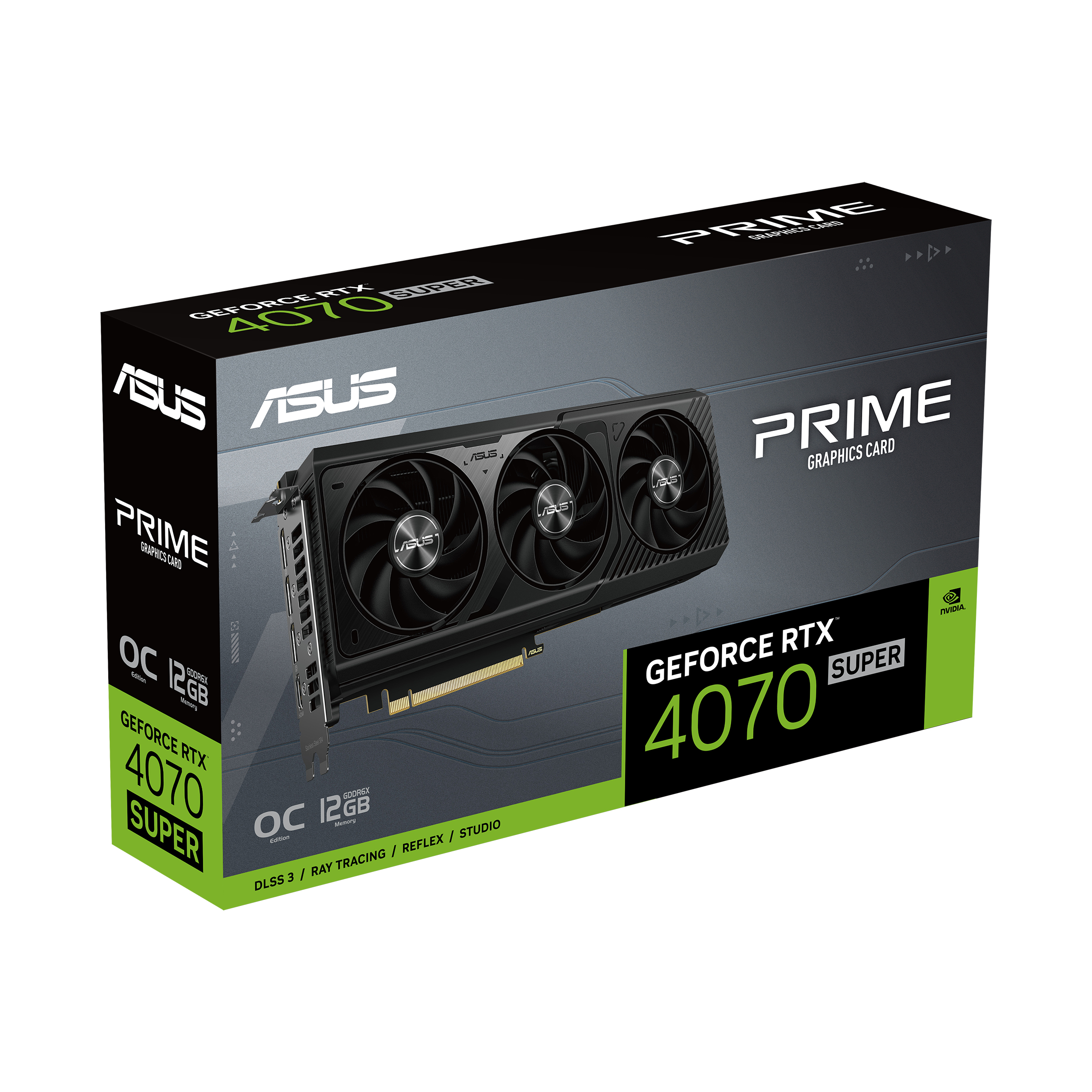 VGA ASUS PRIME GeForce RTX 4070 SUPER OC Edition 12 GB - 1x HDMI - 2x DP