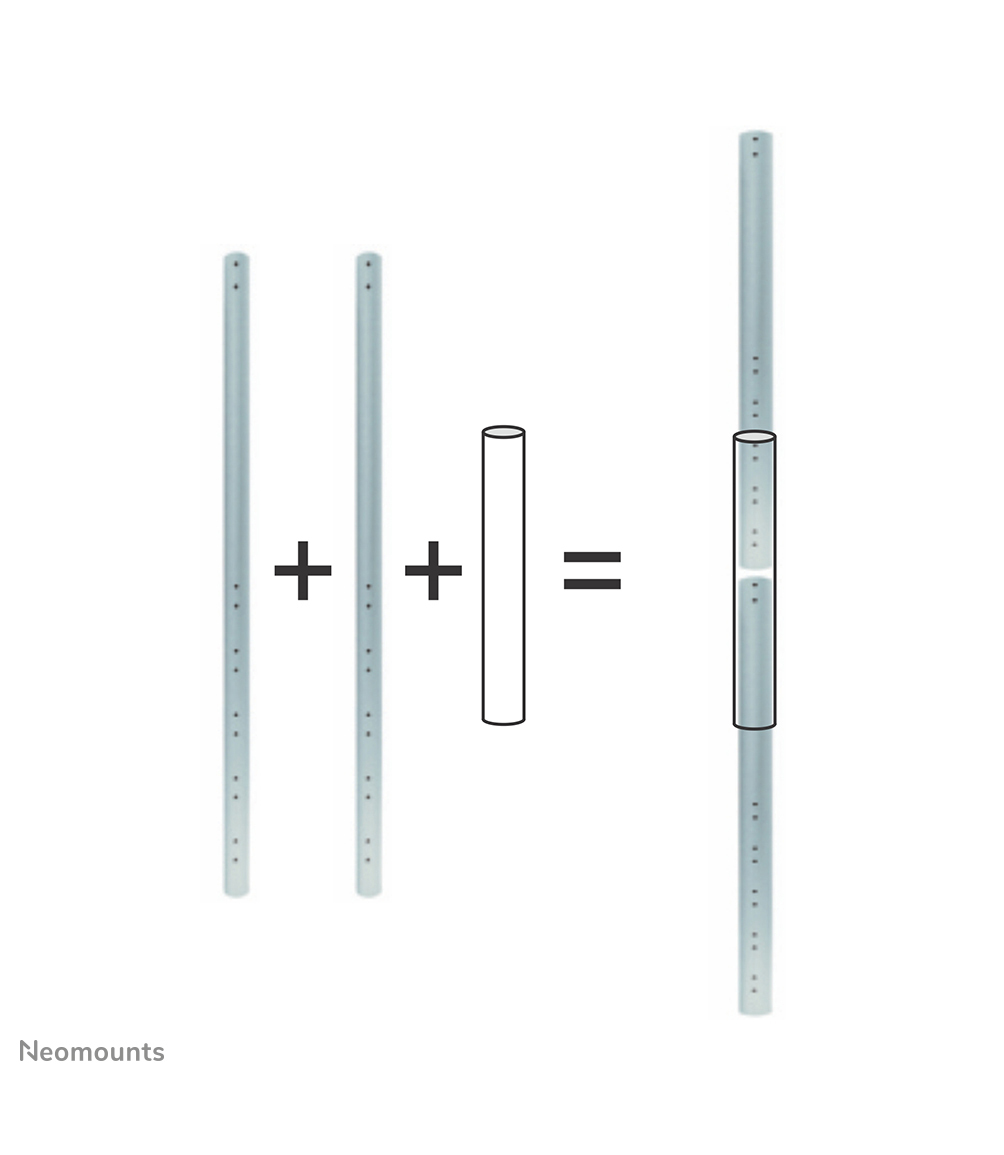 Neomounts Adapter for Verlängerungsrohre FPMA-CP100 - 150 - 200 - 250 - 350 - Zimmerdecke - 172 mm - 225 mm - 150 mm - 90 mm - 1 Stück(e)