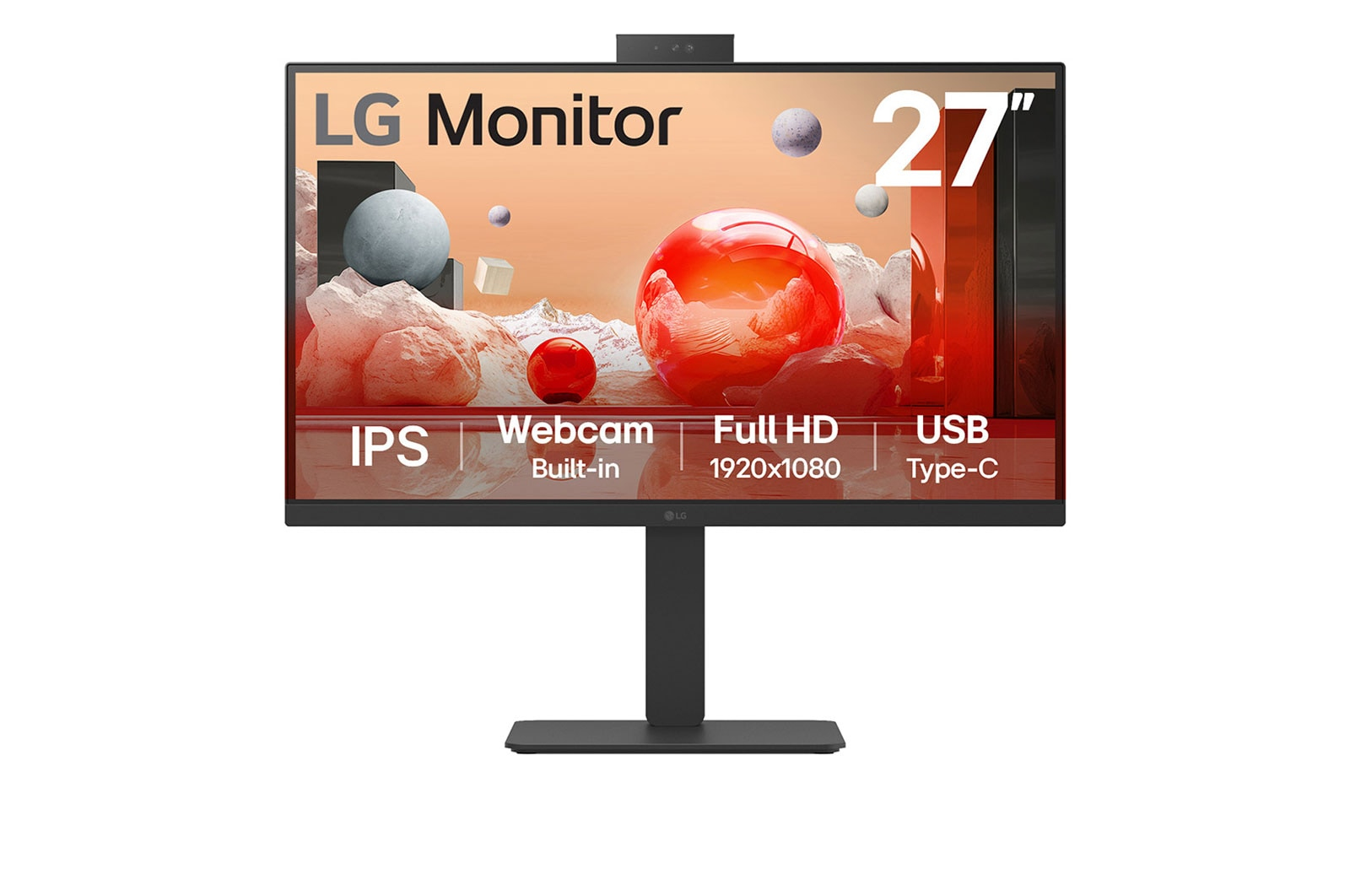 LG Monitor  27" 27BA850-B Full HD HDMI DP DaisyChain IPS Black 16:9