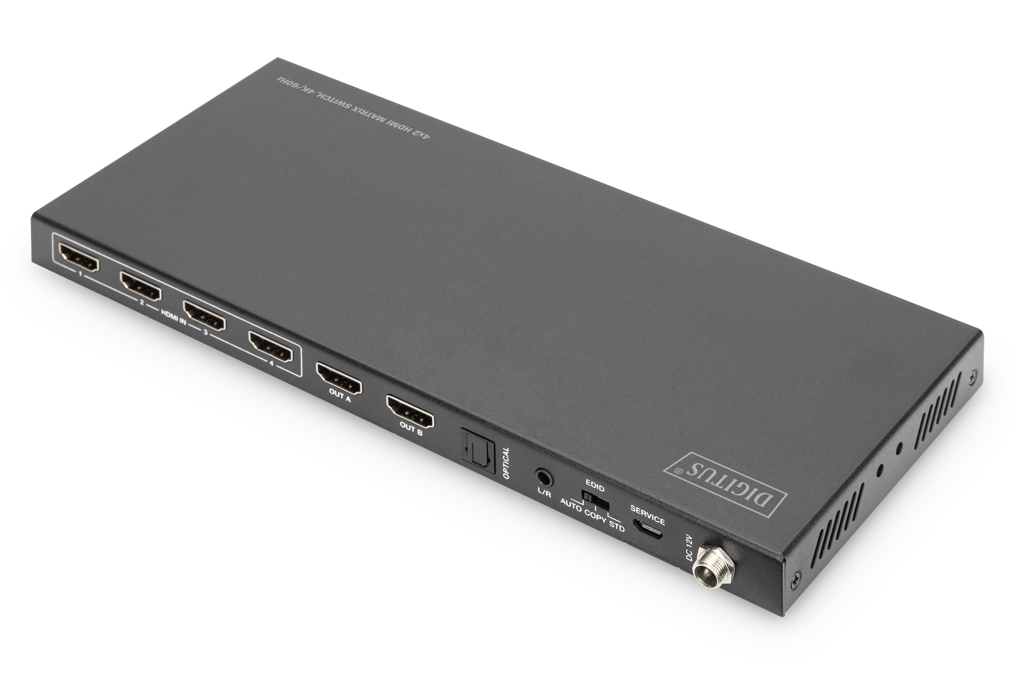 DIGITUS DS-55509 4x2 HDMI Matrix Switch, 4K/60Hz