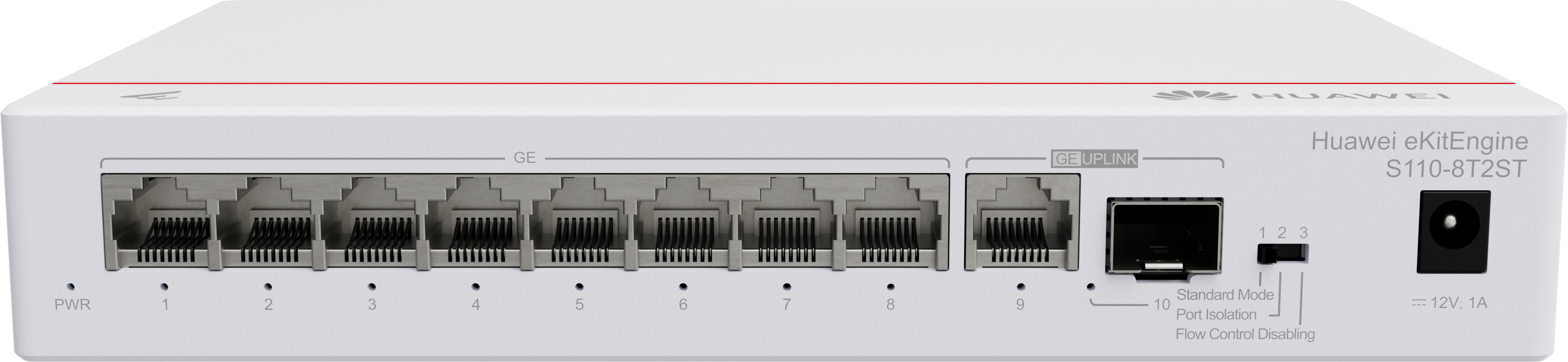 HUAWEI Switch (unmanaged) S110-8T2ST,S110-8T2ST,S110-8T2ST (8*10/100/1000BASE-T ports, 1*GE SFP...