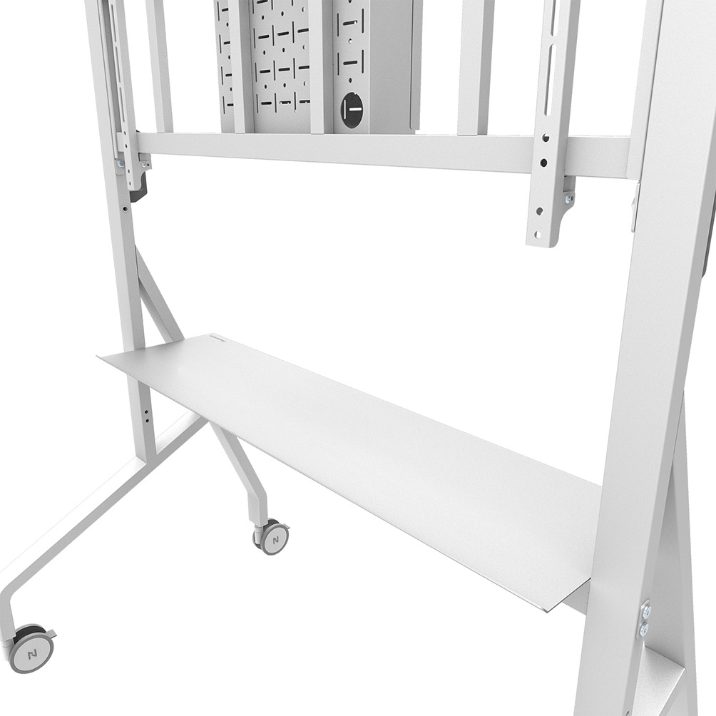 Neomounts FL50-575WH1  Wagen für  Displayständer  verriegelbar  Stahl  weiß  Bildschirmgröße: 178.1-301.4 cm (65"-110")