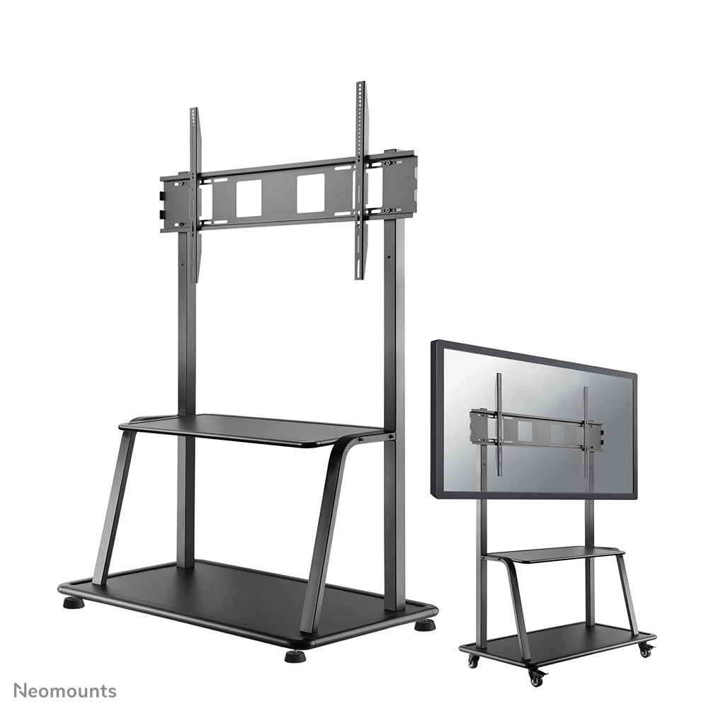 Neomounts Mobiler Flachbild Ständer Box 1 - 150 kg - 152,4 cm (60 Zoll) - 2,67 m (105 Zoll) - 200 x 200 mm - 1000 x 600 mm - 1380 - 1530 mm