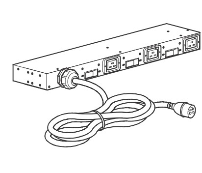 APC AP6038A - Rack PDU, Basic, 0U/1U, 220-240V, 63A, (3) C19
