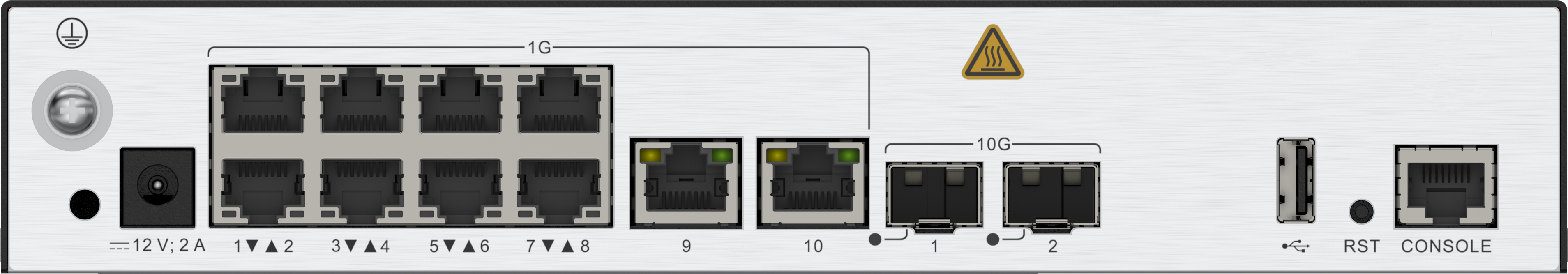 HUAWEI AccessPoint AC650-128AP mainframe (10*GE ports, 2*10GE SFP+ ports, with the AC/DC adapter)