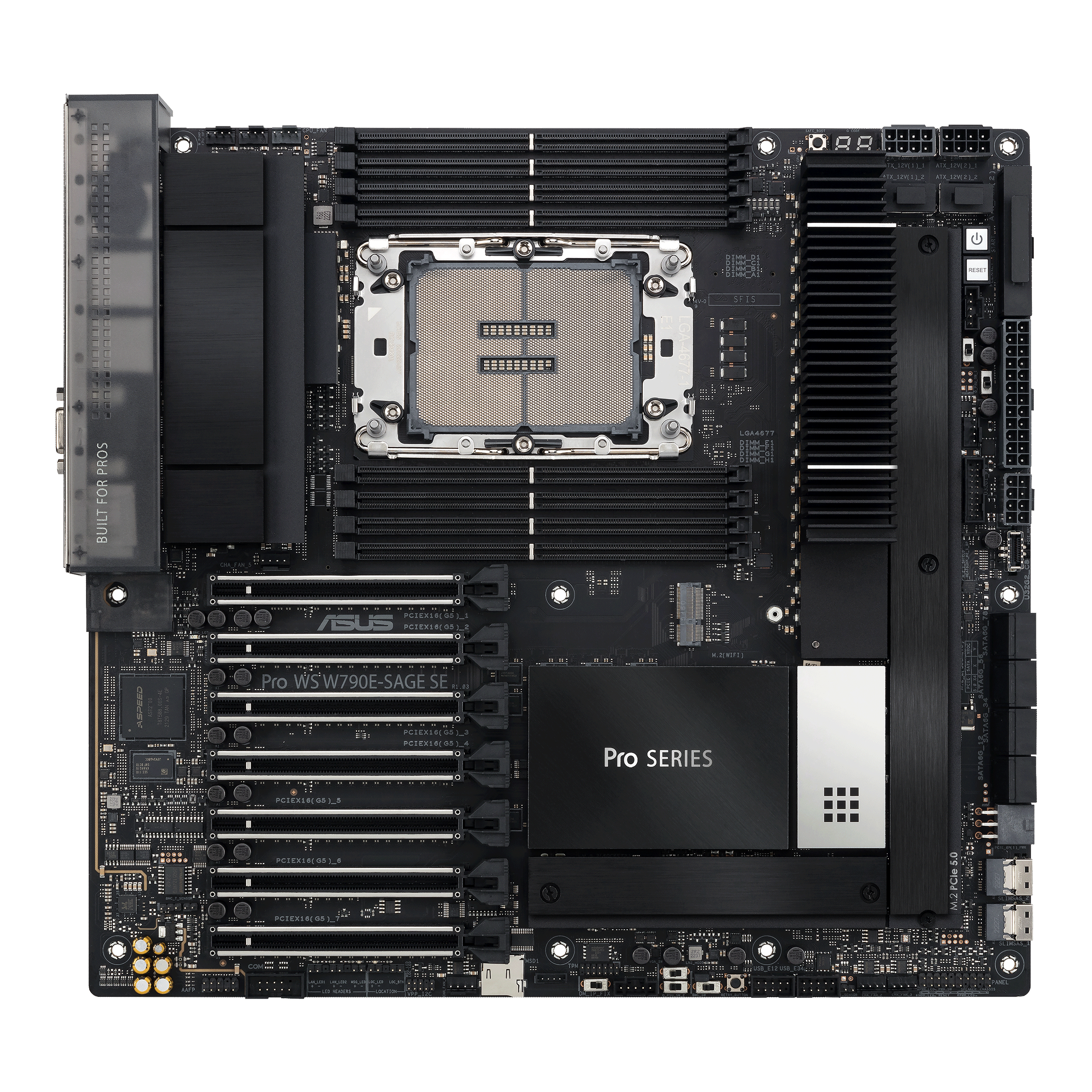 MB ASUS Workstation LGA4677 Pro WS W790E-SAGE SE  2x 10GB W790 Chipsatz | 1 x Intel Xeon W3400/2400 (SSI/EEB)