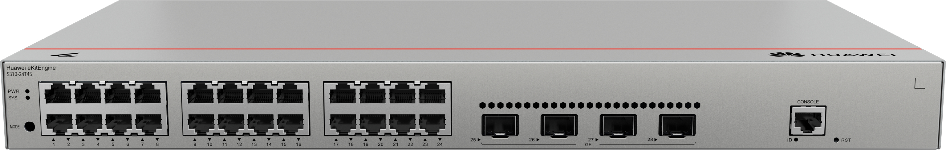 HUAWEI Switch S310-24T4S (24*10/100/1000BASE-T ports, 4*GE SFP ports, AC power)