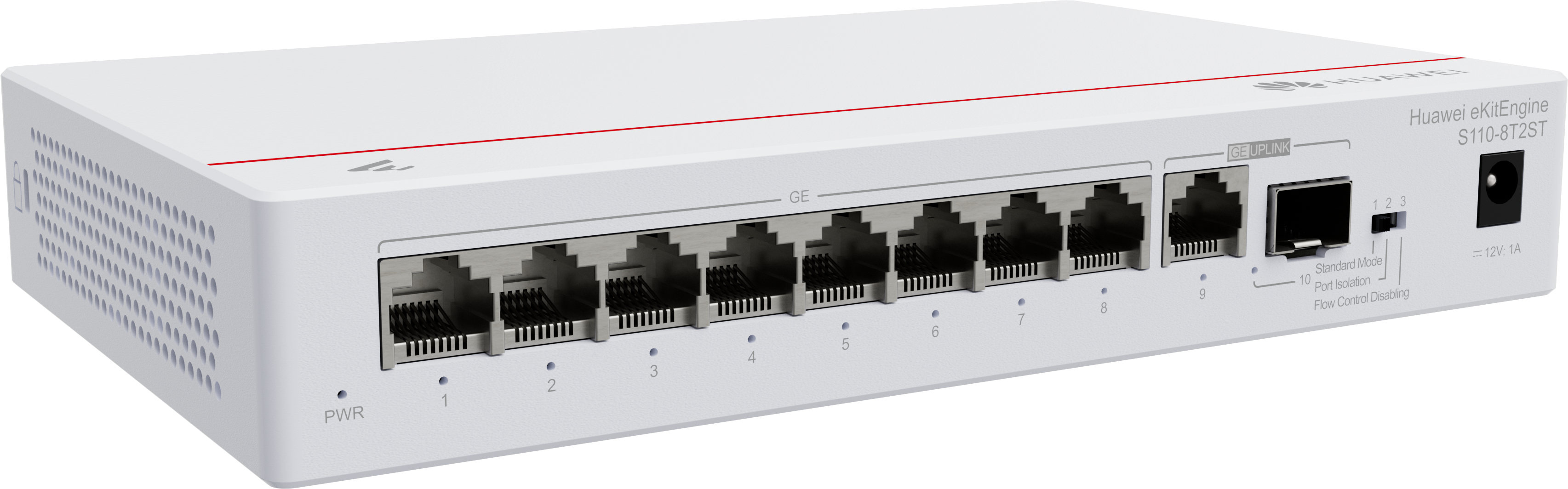 HUAWEI Switch (unmanaged) S110-8T2ST,S110-8T2ST,S110-8T2ST (8*10/100/1000BASE-T ports, 1*GE SFP...