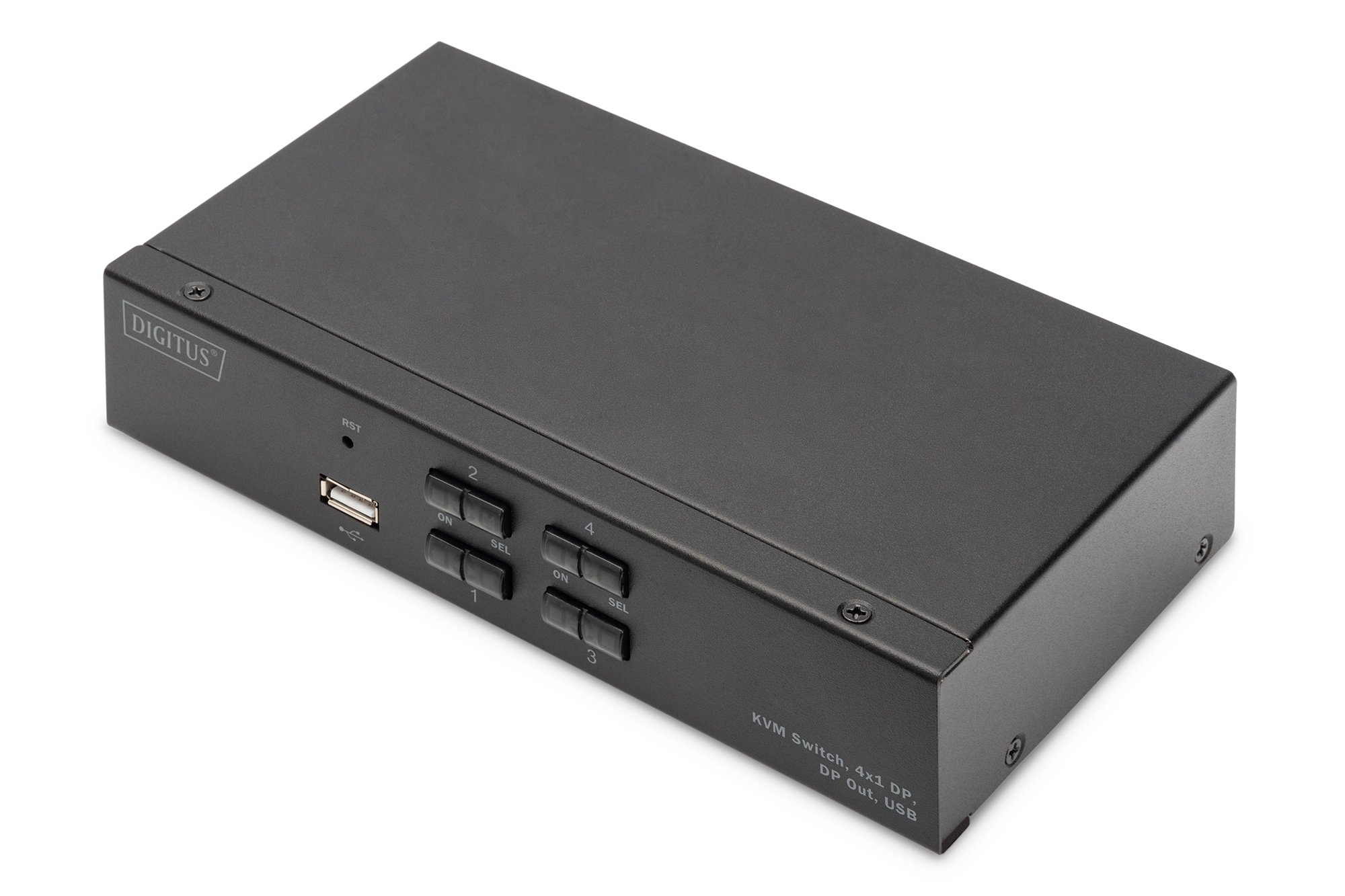 DIGITUS DS-12891 KVM Switch, 4x1  DP, DP Out,USB