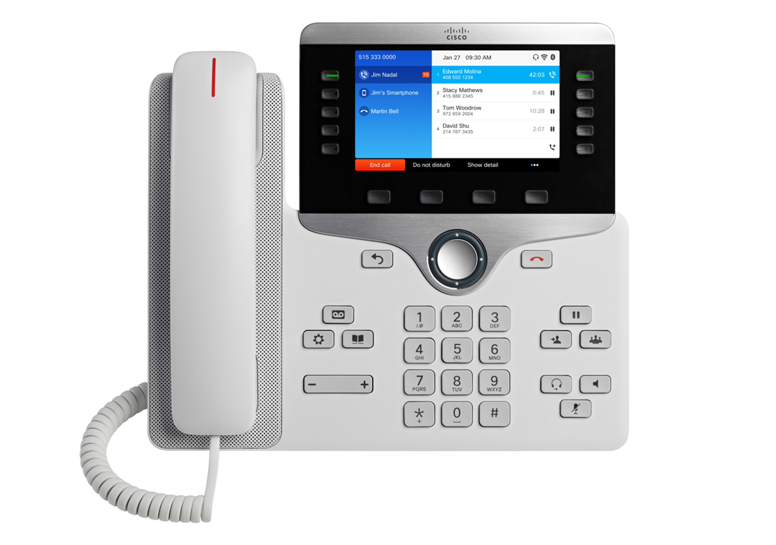 CISCO IP Phone CP-8861-K9 5" Farbdisplay, Wi-Fi, Bluetooth