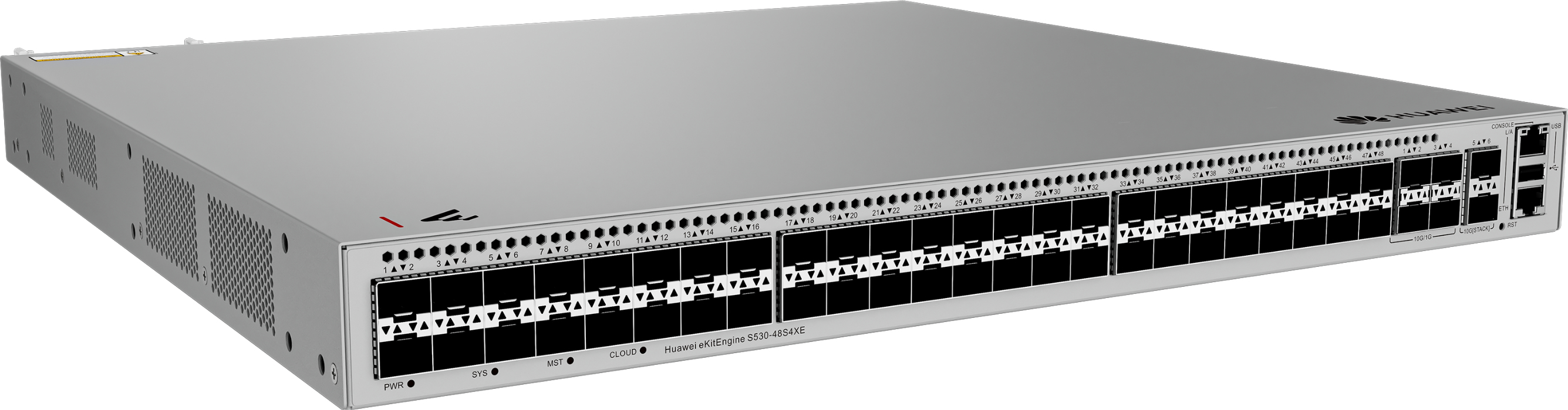 HUAWEI Switch S530-48S4XE 48*GE SFP ports, 4*10GE SFP+ ports, 2*12GE stack ports, with 1*AC power module