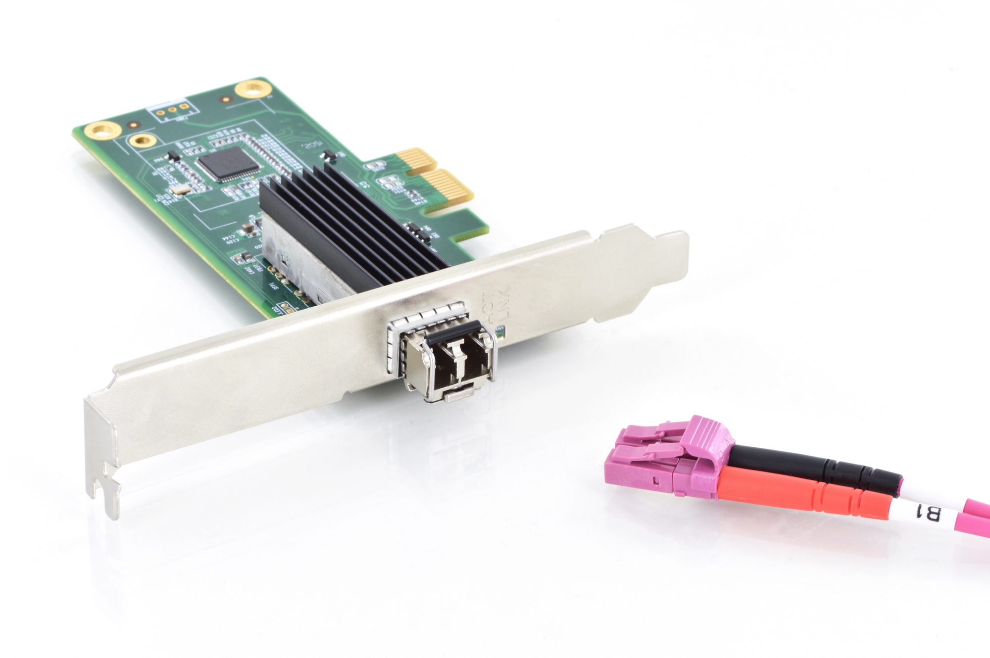 DIGITUS DN-10160 Single Port Gigabit Ethernet Netzwerkkarte, SFP, PCI Express, Intel Chipsatz