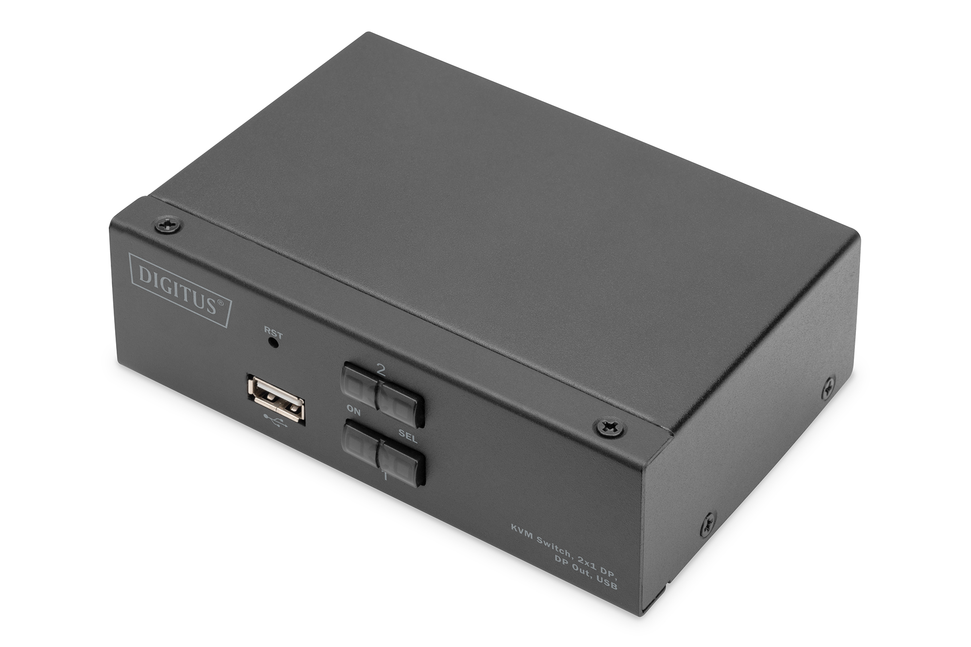 DIGITUS DS-12851 KVM Switch, 2x1  DP, DP Out,USB