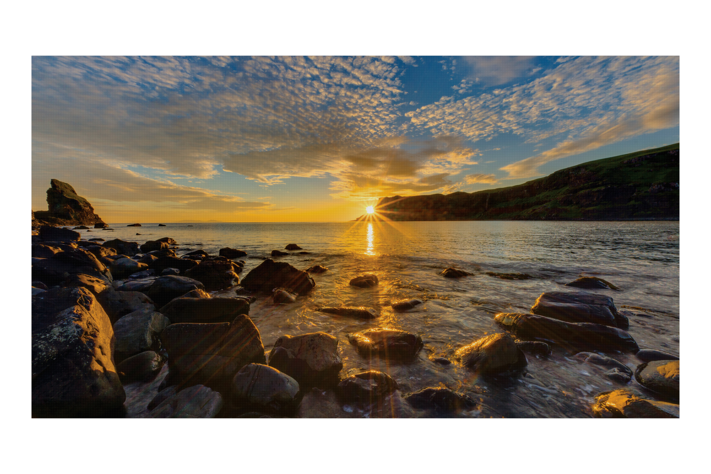 Himmel, Aufflackern, Sonnenlicht, Rock, Sonnenuntergang