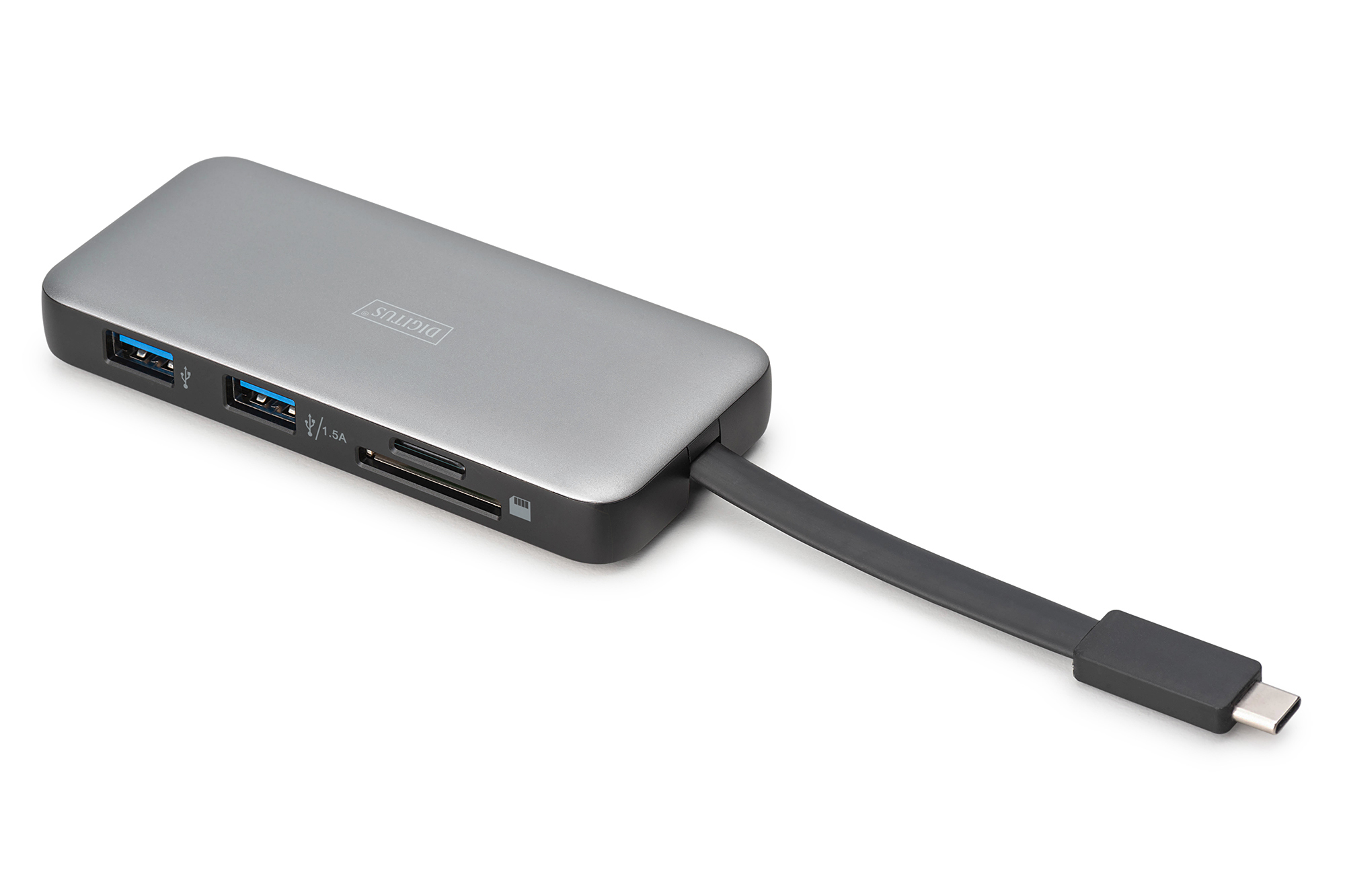 DIGITUS DA-70916 USB-C Travel Docking Station, 7-Port