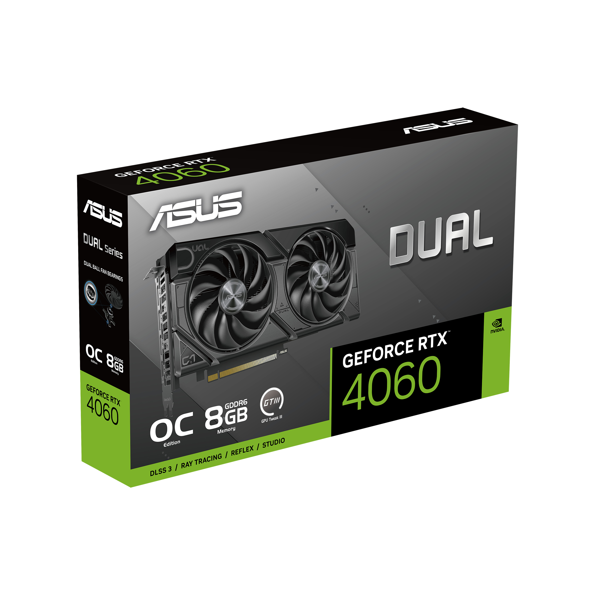 VGA ASUS Dual GeForce RTX 4060 EVO OC Edition 8 GB - 1x HDMI - 3x DP