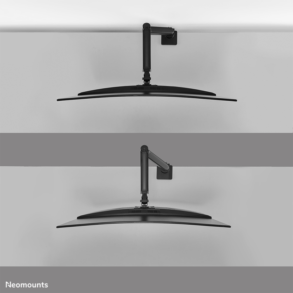 Neomounts Desk Mount 1 Ultra Wide Curved screen topfix clamp &grommet