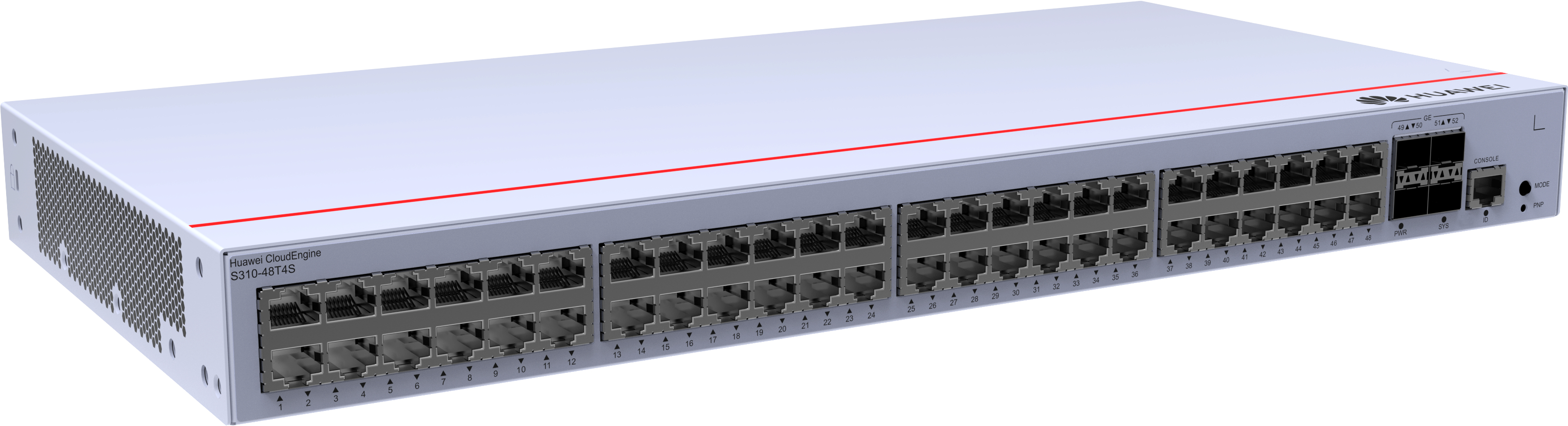 HUAWEI Switch S310-48T4S (48*10/100/1000BASE-T ports, 4*GE SFP ports, AC power)