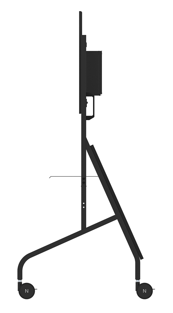 Neomounts Wagen für Displayständer Stahl schwarz Bildschirmgröße: 178.1-301.4 cm (65"-110")