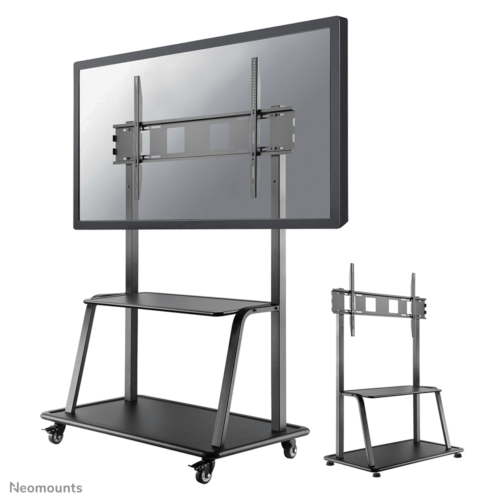 Neomounts Mobiler Flachbild Ständer Box 1 - 150 kg - 152,4 cm (60 Zoll) - 2,67 m (105 Zoll) - 200 x 200 mm - 1000 x 600 mm - 1380 - 1530 mm