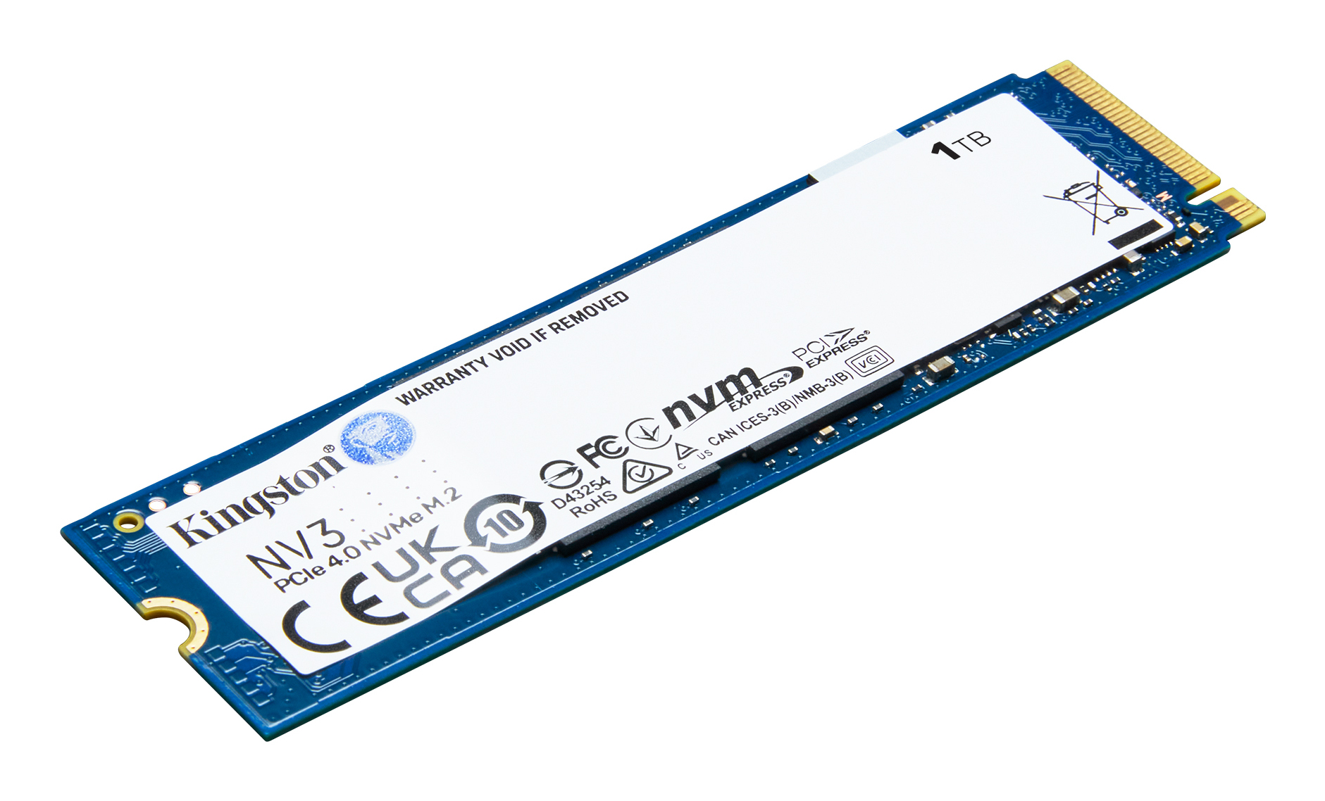 SSD Kingston M.2 2280 NV3 1 TB NVMe PCIe x4 (SNV3S/1000G) - BTO