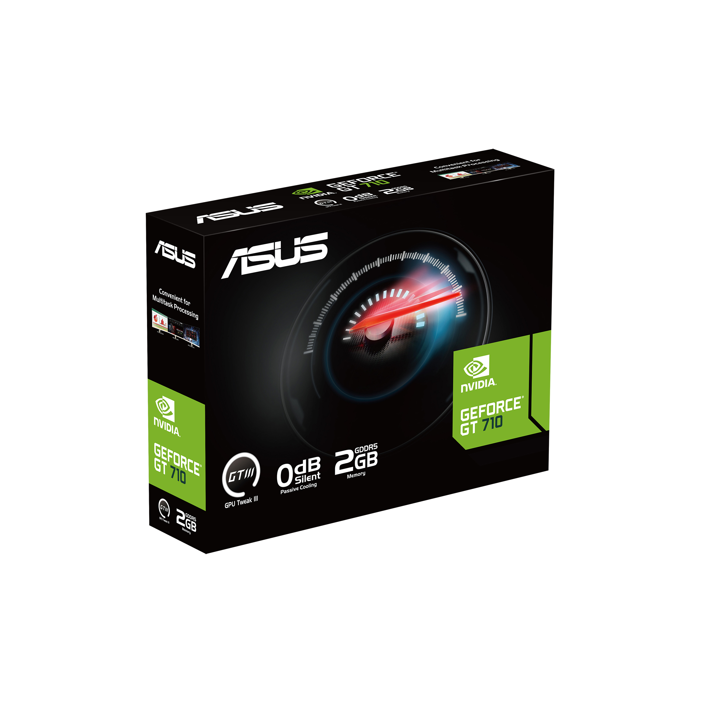 VGA ASUS GeForce GT 710 2 GB - 1x HDMI - 1x DVI - 1x VGA - passiv