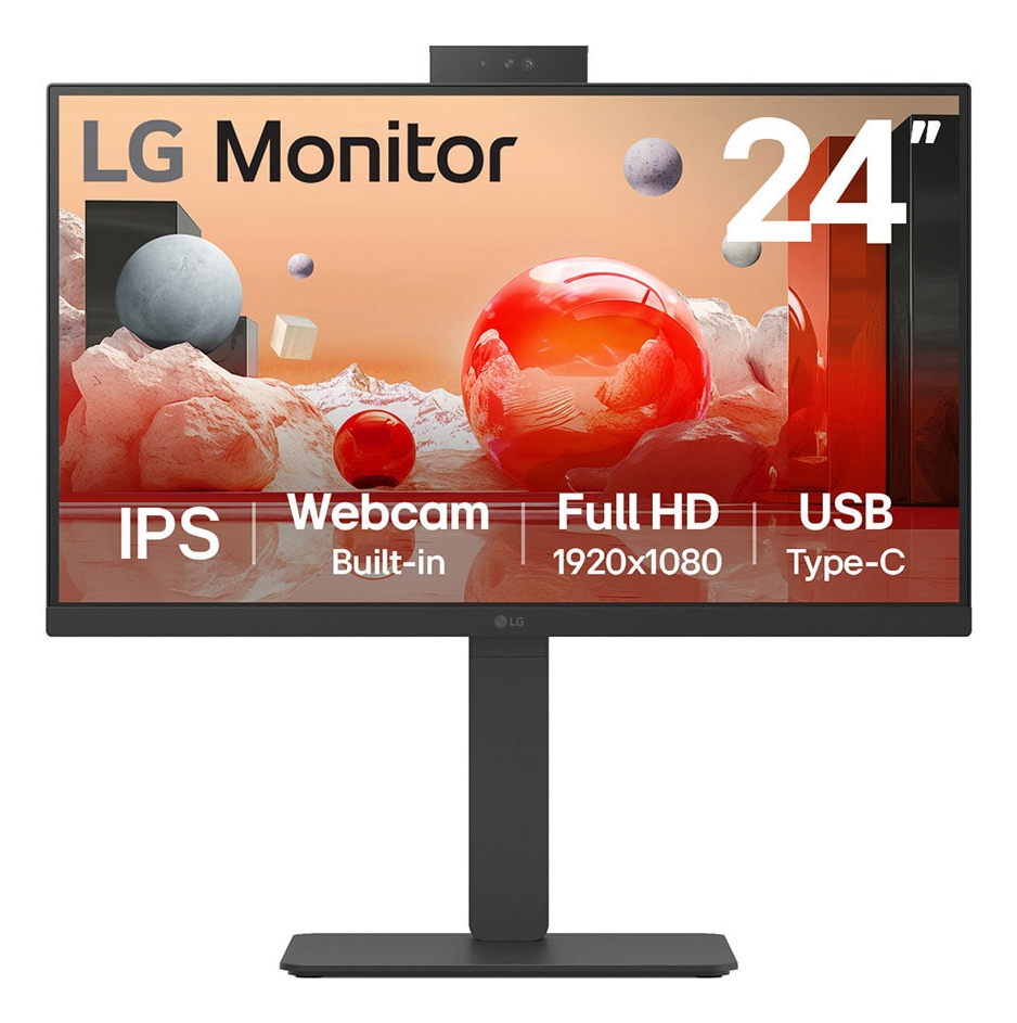 LG Monitor  24" 24BA850-B Full HD HDMI DP DaisyChain IPS Black 16:9