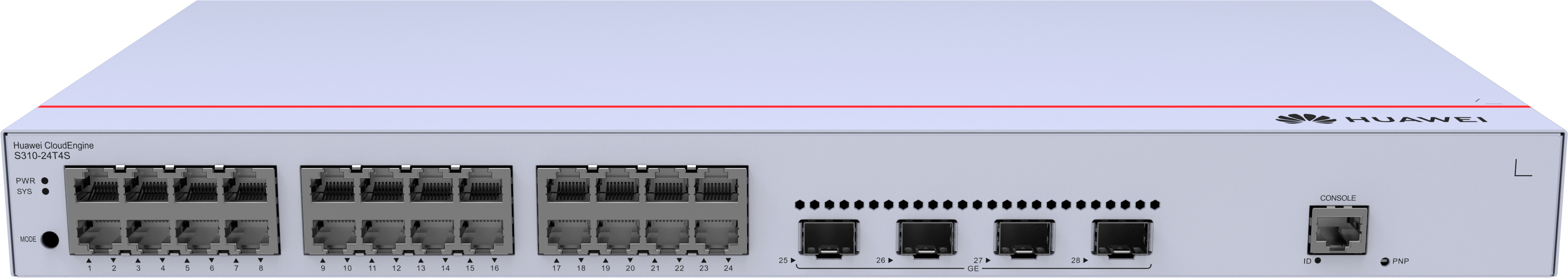 HUAWEI Switch S310-24T4S (24*10/100/1000BASE-T ports, 4*GE SFP ports, AC power)