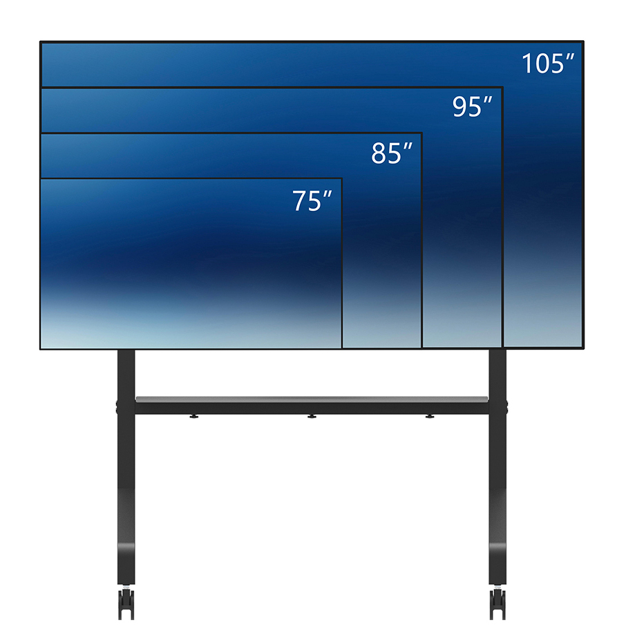 Neomounts Wagen für Displayständer Stahl schwarz Bildschirmgröße: 178.1-301.4 cm (65"-110")