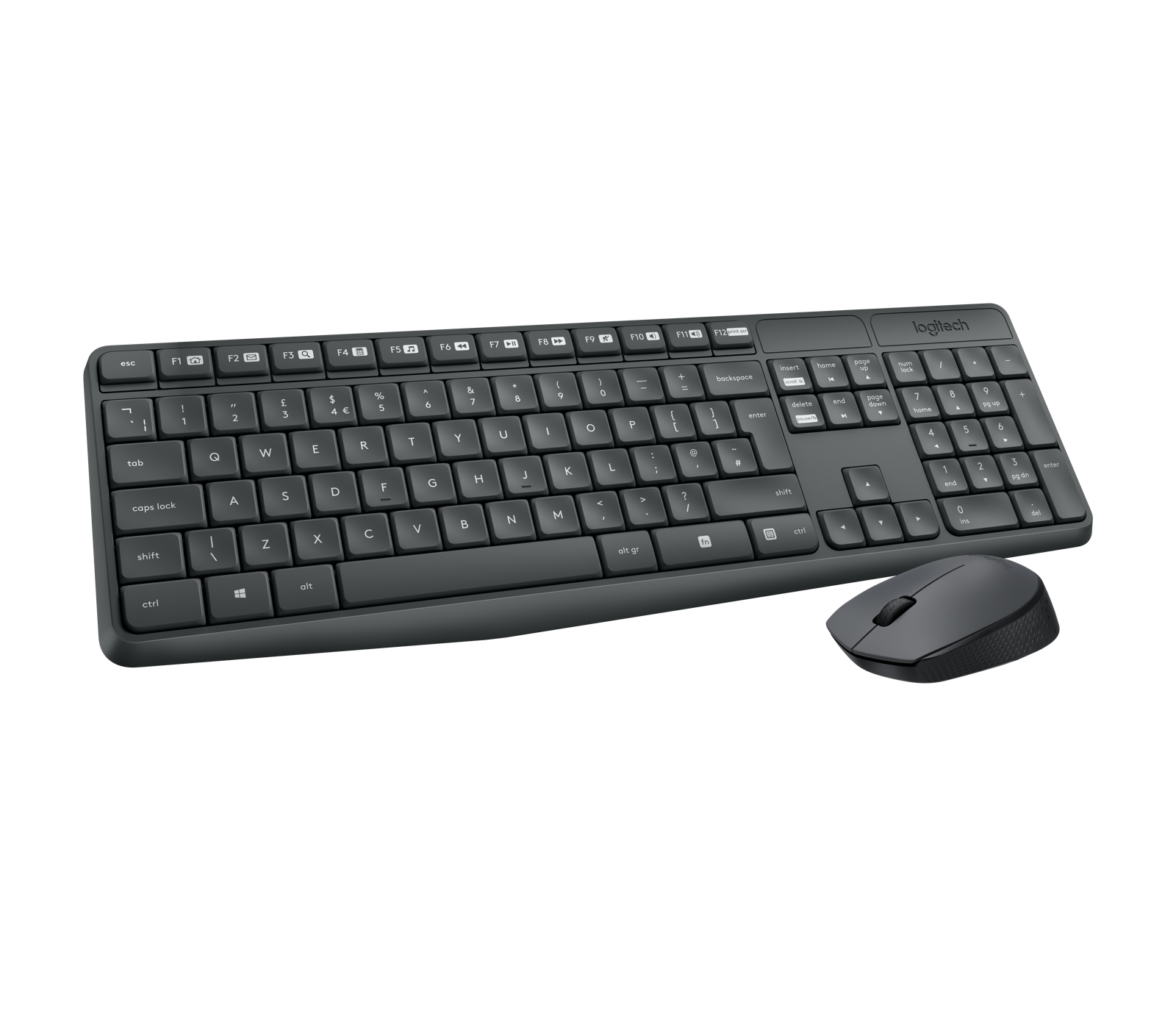 Logitech Tastatur-Maus-Set MK235, schwarz