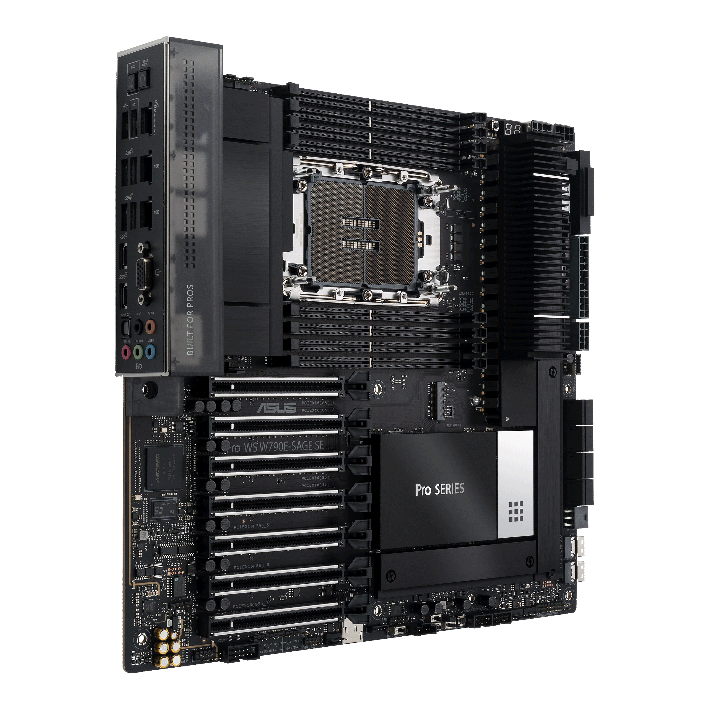 MB ASUS Workstation LGA4677 Pro WS W790E-SAGE SE  2x 10GB W790 Chipsatz | 1 x Intel Xeon W3400/2400 (SSI/EEB)