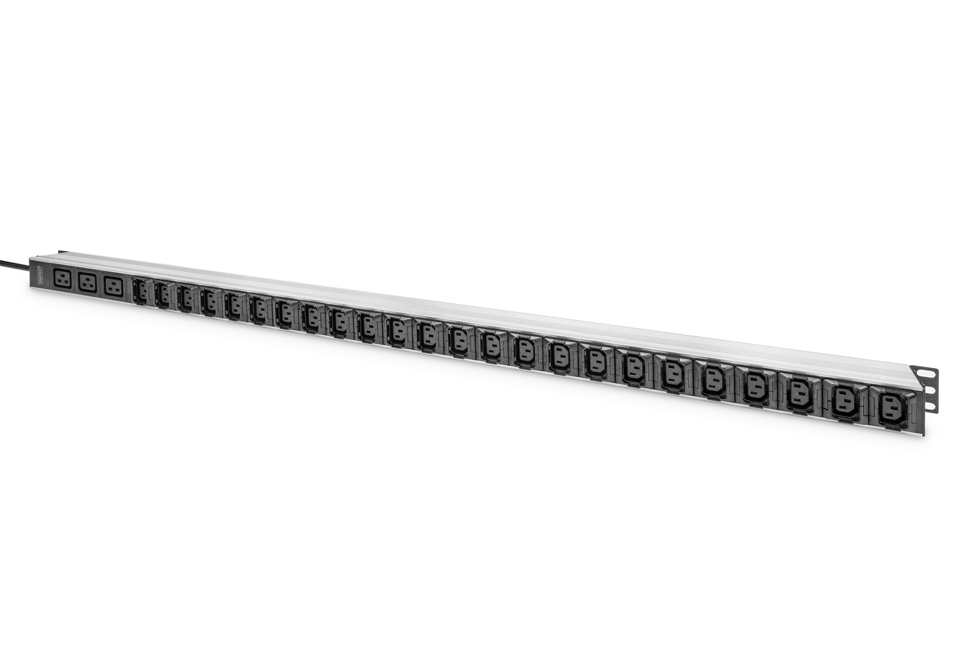 DIGITUS DN-95450 Basis IT PDU, 1-phasig 16A, 24 x C13, 3 x C19, 3 m Zuleitung, IEC 60309 16 A Stecker