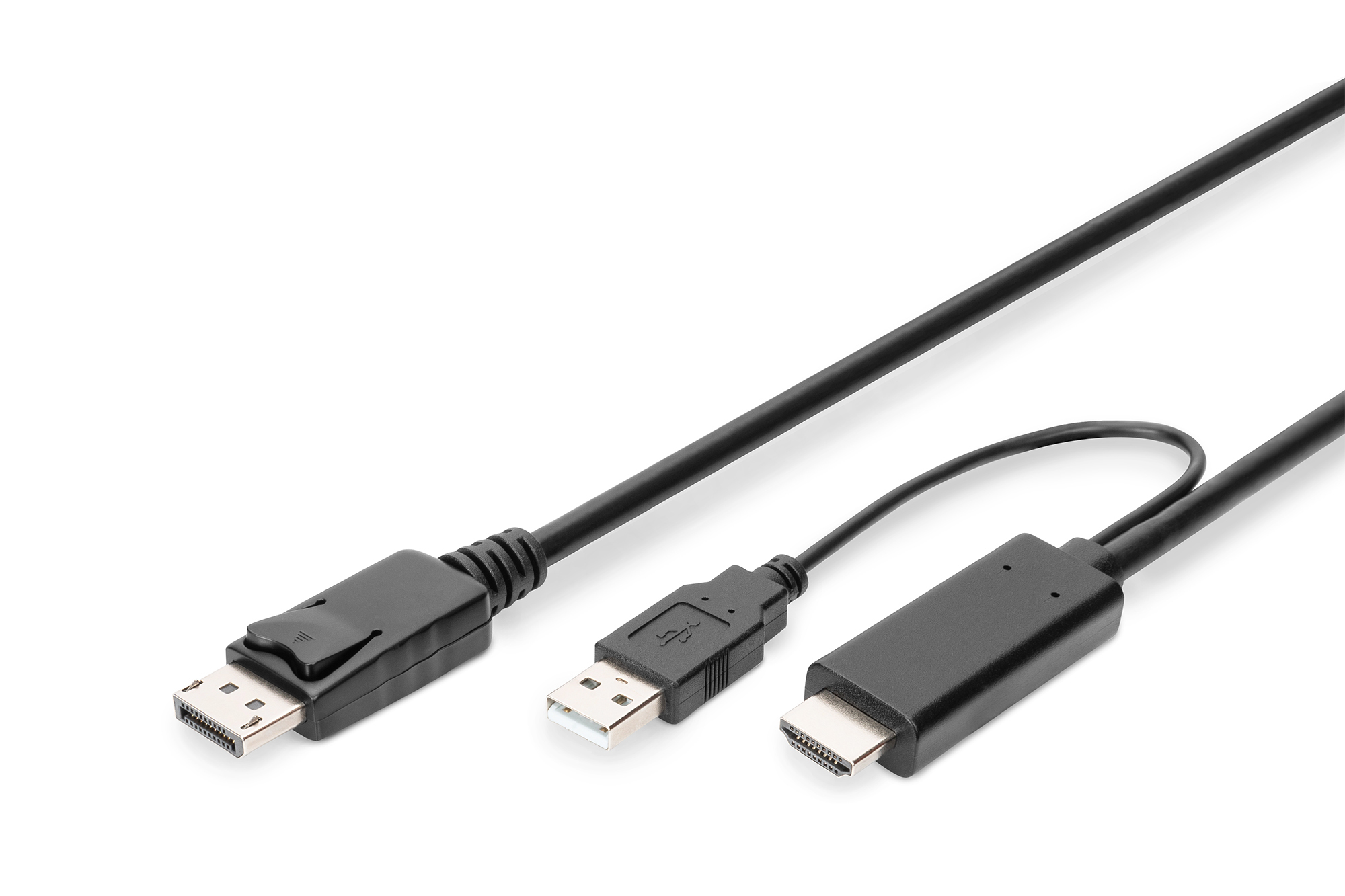 DIGITUS AK-330111-020-S 4K HDMI Adapterkabel - HDMI auf DisplayPort