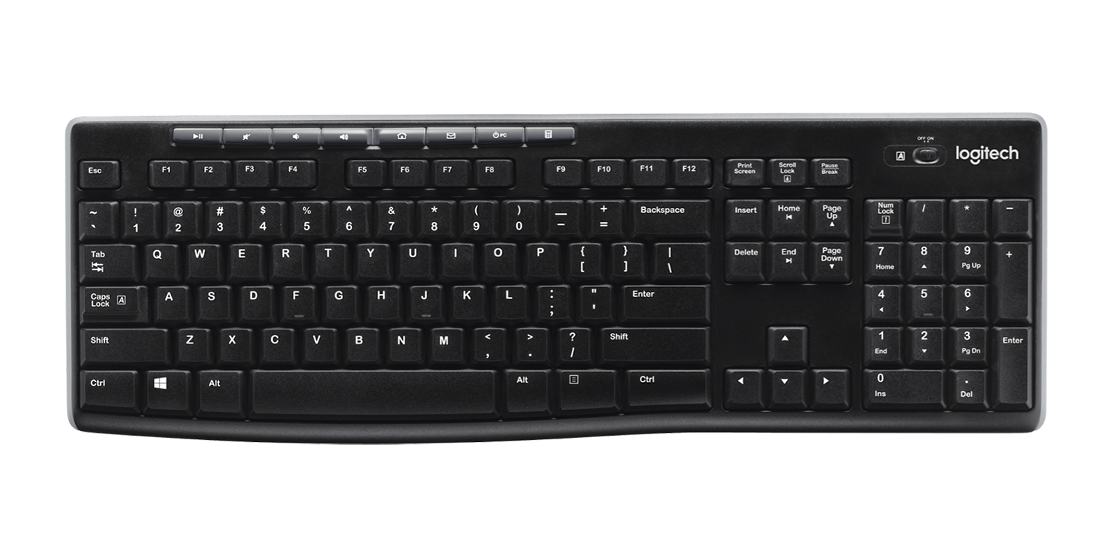 Logitech Tastatur K270, schwarz