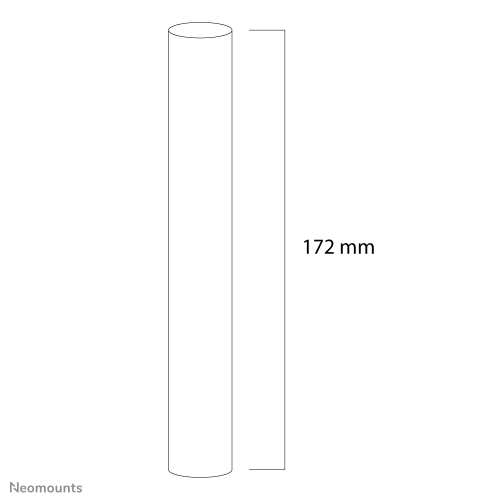 Neomounts Adapter for Verlängerungsrohre FPMA-CP100 - 150 - 200 - 250 - 350 - Zimmerdecke - 172 mm - 225 mm - 150 mm - 90 mm - 1 Stück(e)