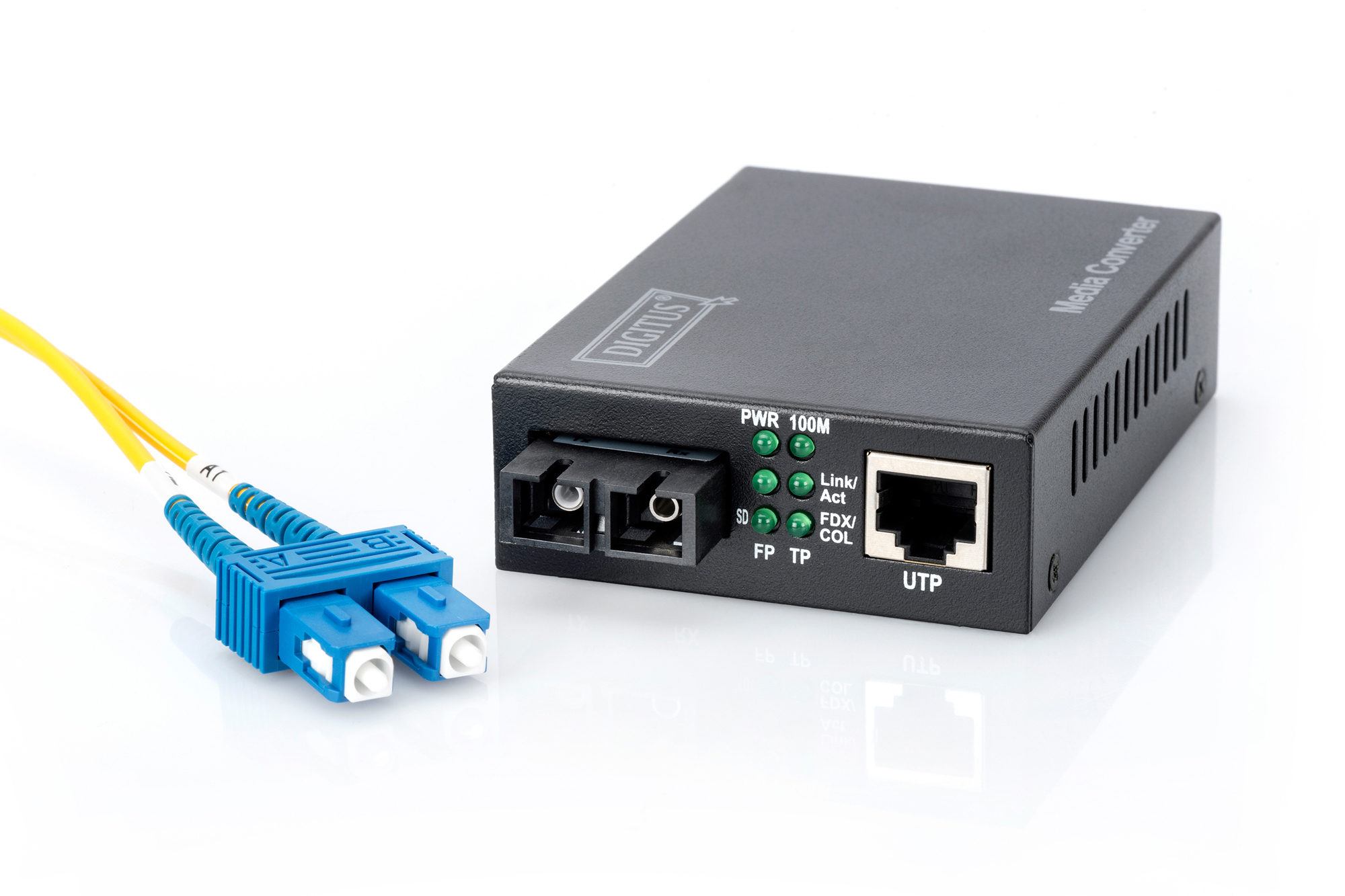 DIGITUS DN-82021-1 Fast Ethernet Medienkonverter, RJ45 / SC