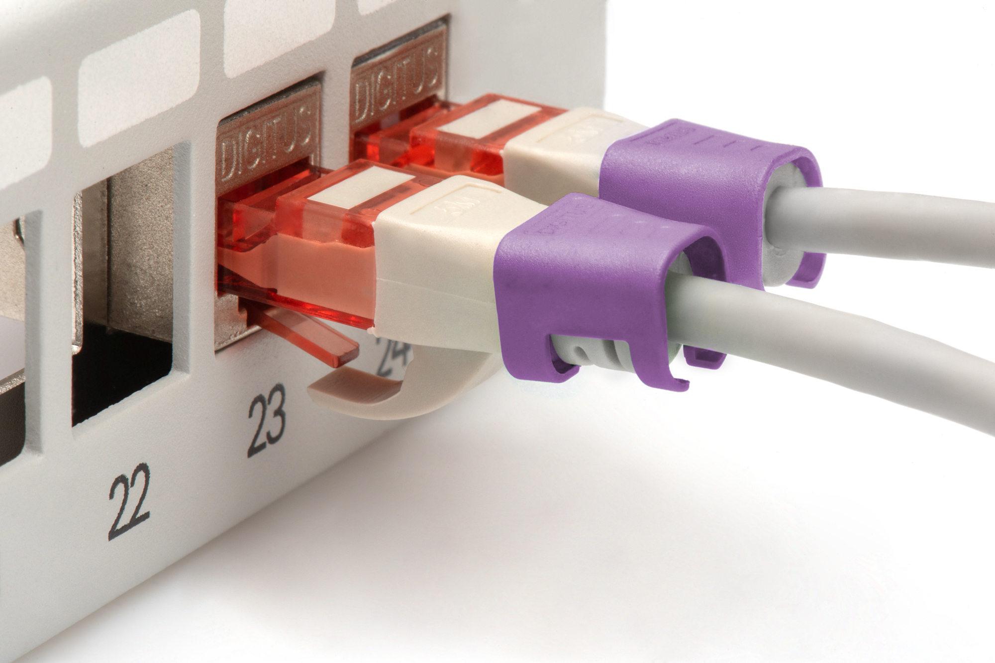 DIGITUS A-CC-VI Farbclips für Patchkabel -  Violett