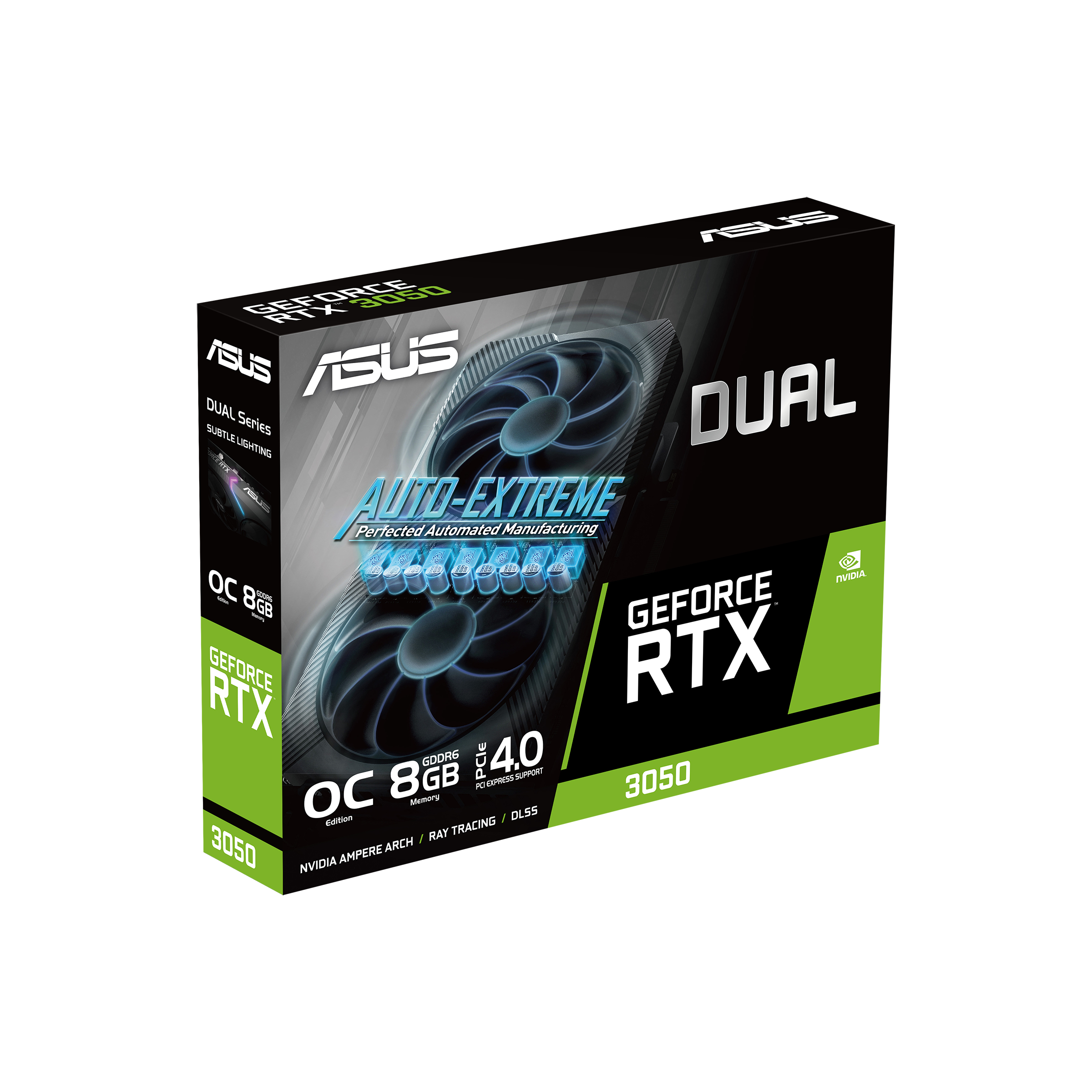 VGA ASUS Dual GeForce RTX 3050 V2 OC Edition 8 GB - 1x HDMI - 1x DP - 1x DVI