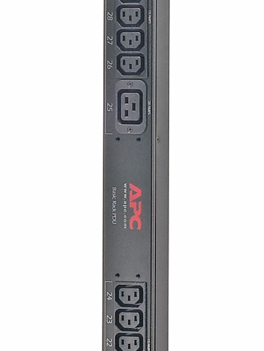 APC AP7568 - Rack PDU,Basic,ZeroU,12.5kW,208V,(30)C13,(6)C19, 3' Cord