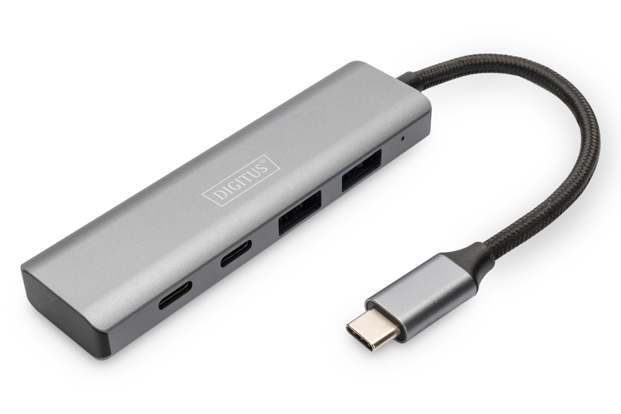 DIGITUS DA-70245 USB-C Hub, 4-Port , 2x USB A + 2x USB-C