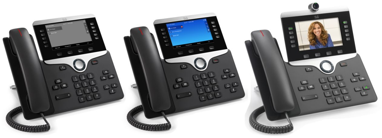 CISCO IP Phone CP-8851-3PCC-K9= 5" Farbdisplay, Bluetooth, USB, Multiplattform