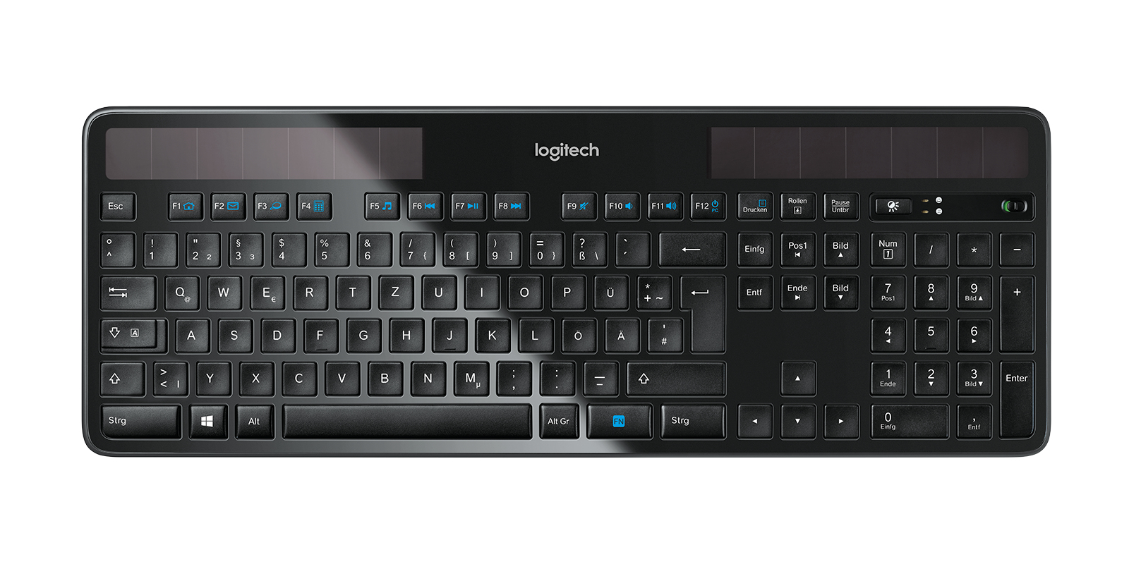 Logitech Tastatur K750 Solar, schwarz