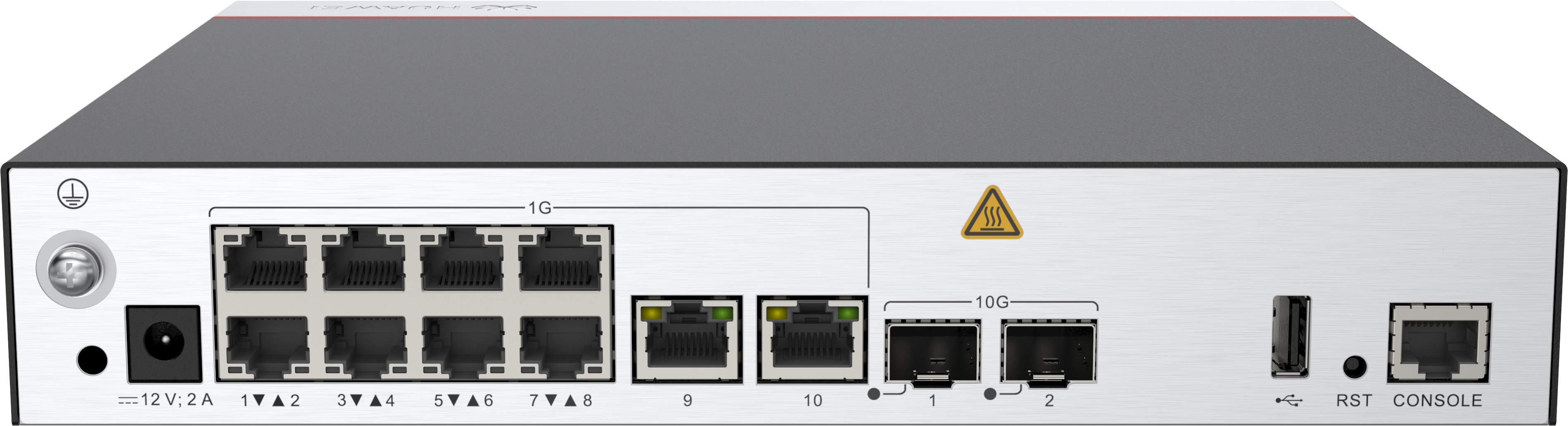 HUAWEI AccessPoint AC650-256AP mainframe (10*GE ports, 2*10GE SFP+ ports, with the AC/DC adapter)